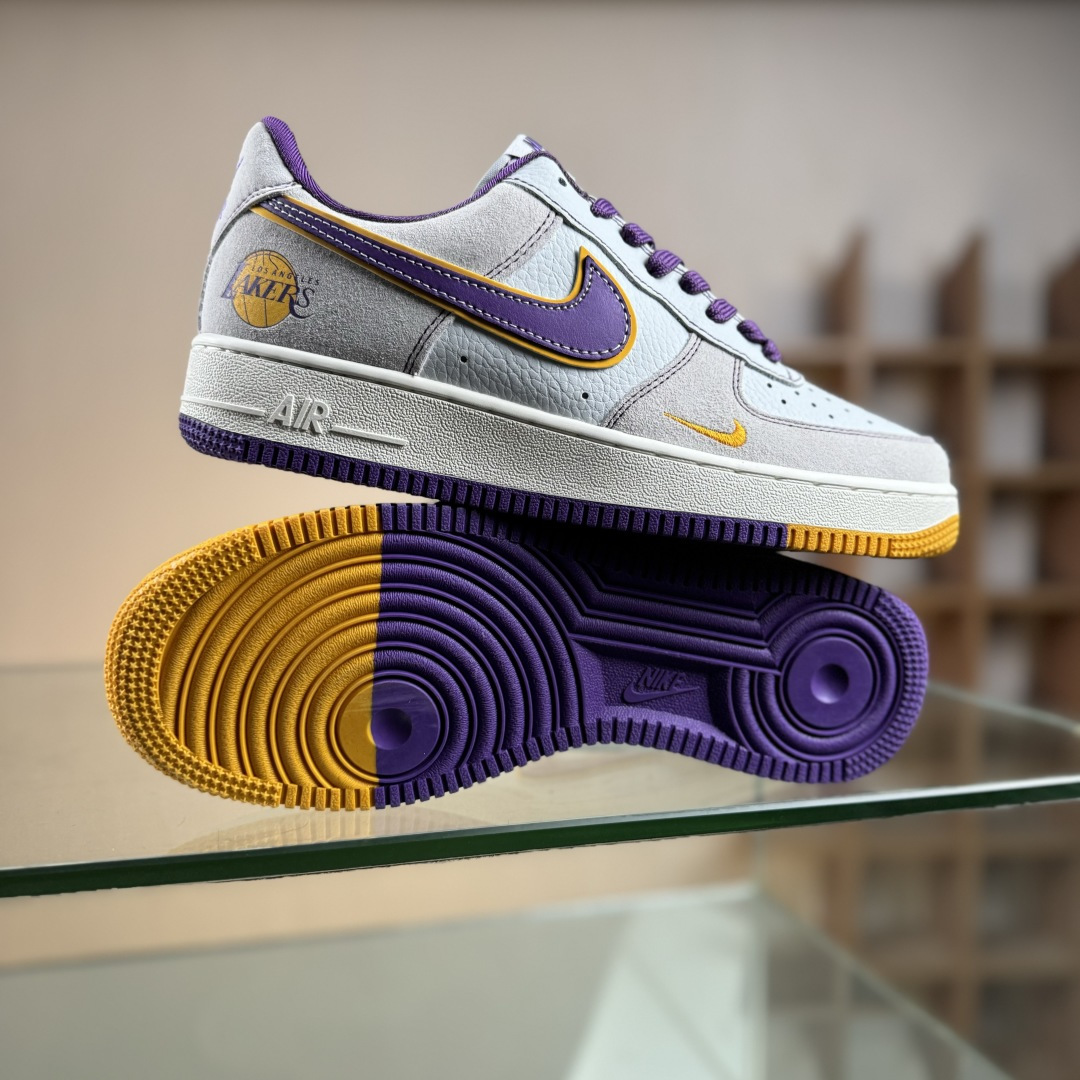 Nike Air Force 1'07 Low NBA联名 紫金湖人 空军一号低帮休闲板鞋 SS1979-004