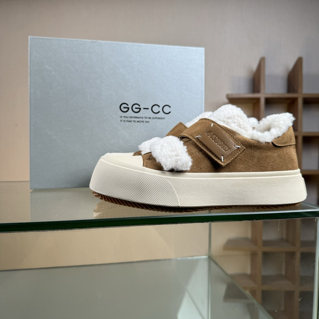 广东大厂出品 秋冬新款 GG-CC 赵露思 秋冬羊毛雪地毛毛鞋 G23Y6905