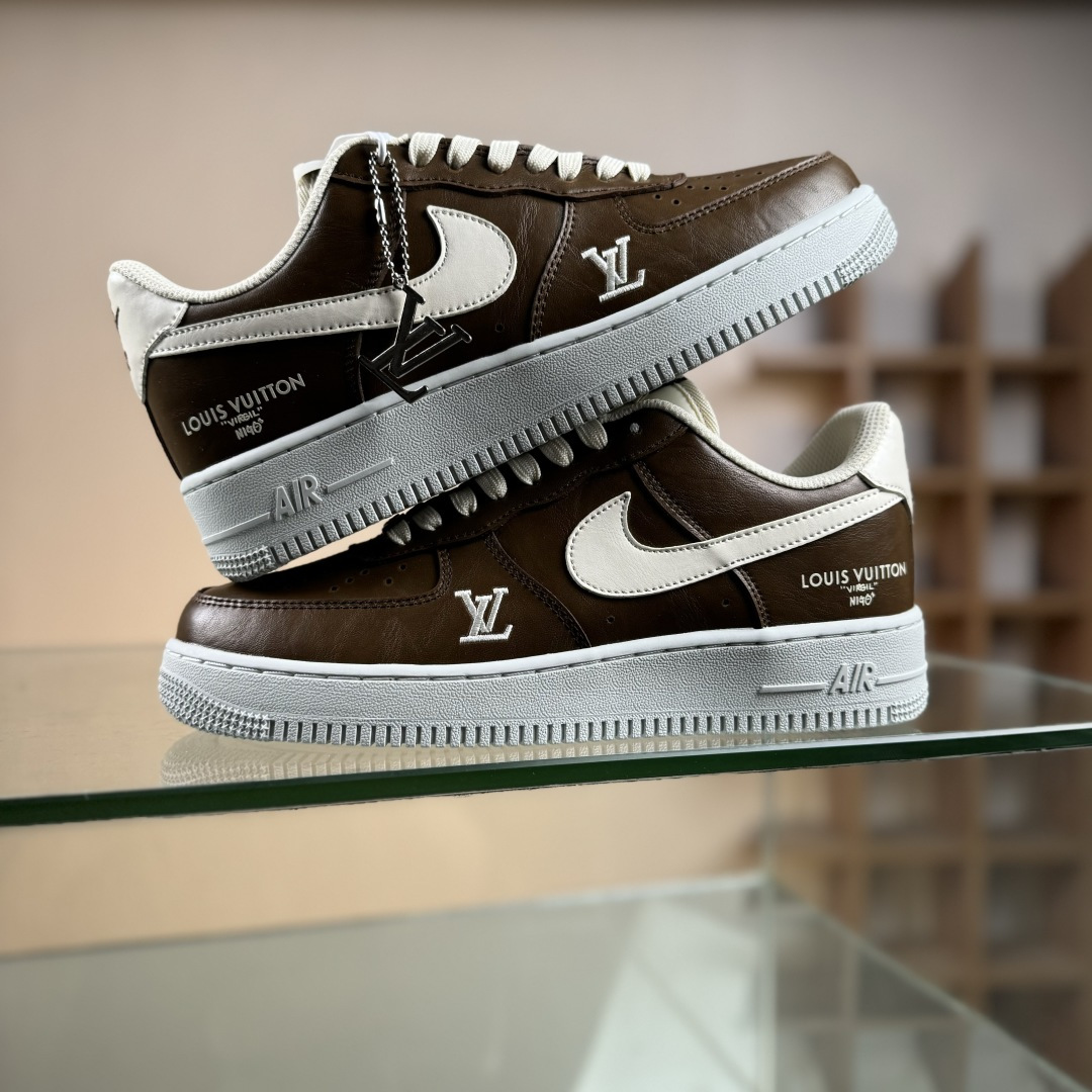 Nike Air Force 1'07 Low 联名 焦糖拿铁 空军低帮休闲板鞋 NH0601-587