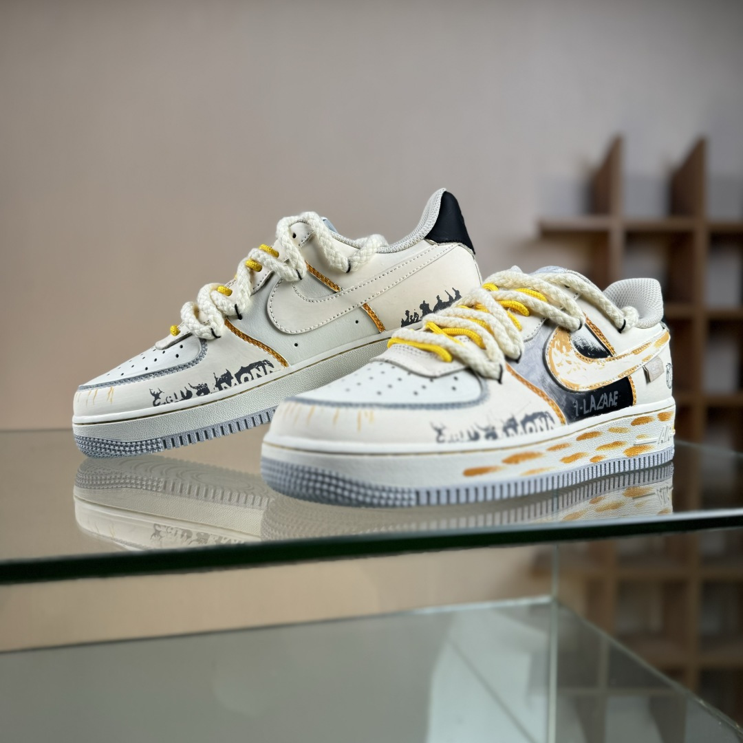 Nike Air Force 1'07 Low ”Graffiti White Paper” 手绘涂鸦 涂鸦白皮书 空军低帮休闲板鞋 DB3301-101