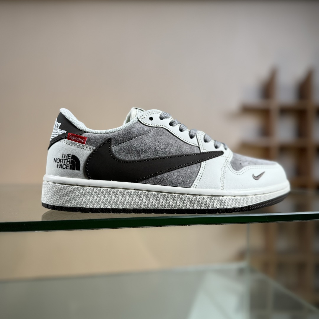 Nike Air Jordan 1 x Travis Scott AJ1倒勾 乔一倒钩 ‘DIY’定制 耐克 低帮文化篮球鞋 DM7866-127