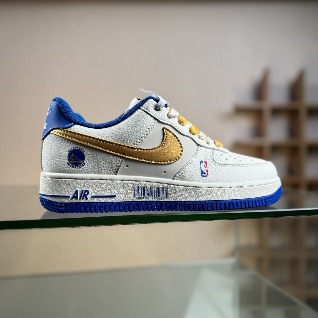 Nike Air Force 1’07 Low 联名 勇士米金勾 空军低帮休闲板鞋 QW5606-270