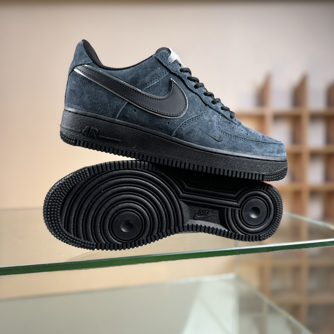 Nike Air Force 1'07 Low 深蓝黑 全麂皮 空军低帮休闲板鞋 ZH0316-157