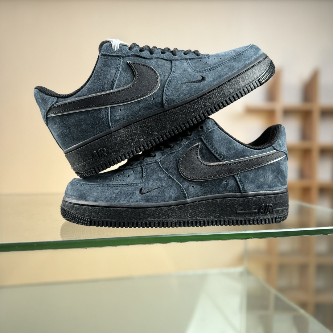 Nike Air Force 1'07 Low 深蓝黑 全麂皮 空军低帮休闲板鞋 ZH0316-157