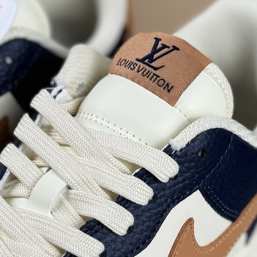 NIke Air Force 1 '07 Low “LV联名--暮蓝杏棕” 空军一号低帮 运动鞋 NH0601-585