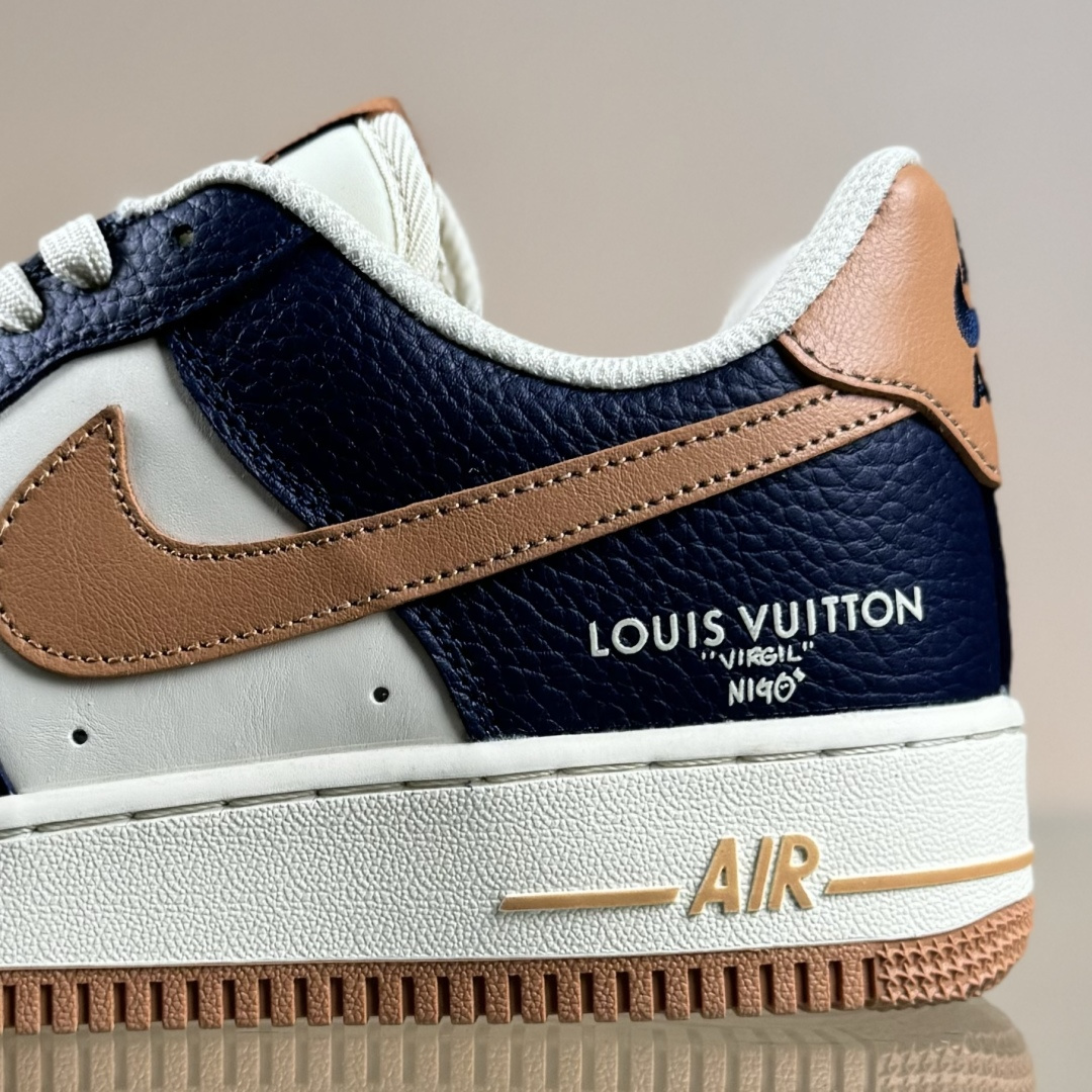NIke Air Force 1 '07 Low “LV联名--暮蓝杏棕” 空军一号低帮 运动鞋 NH0601-585