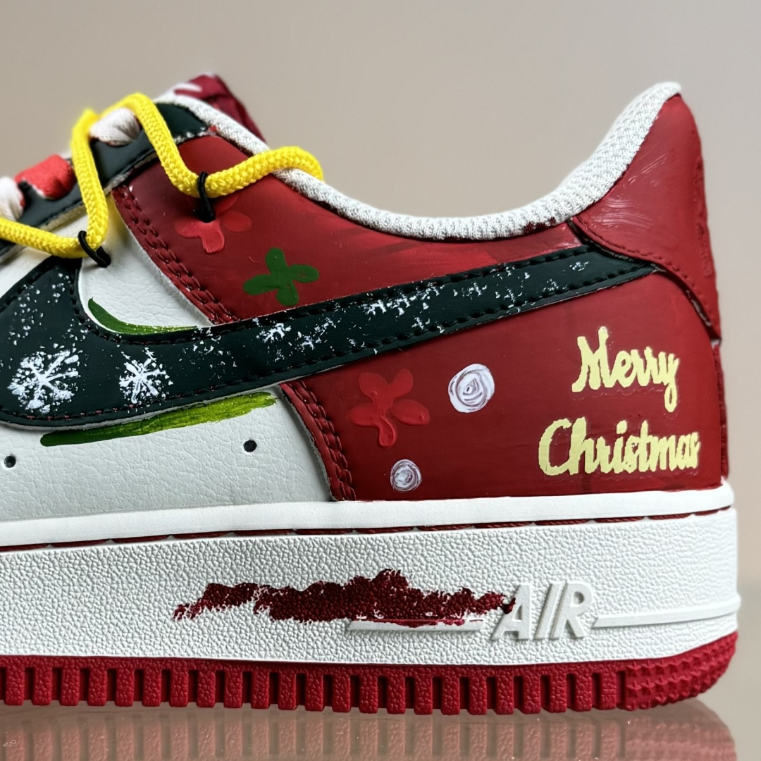 260 手绘涂鸦“圣诞糖霜”Nike Air Force 1 “ChristmFrosting”空军一号定制板鞋 SD1990-101-Chinese UA Cheap High Quatity Brand Clothes Bags handbags Sneakers wholesale wholesaler seller from China Factory suppliers Fashion Clothing Shoes best Quality Beautiful Price 260 手绘涂鸦“圣诞糖霜”Nike Air Force 1 “ChristmFrosting”空军一号定制板鞋 SD1990-101