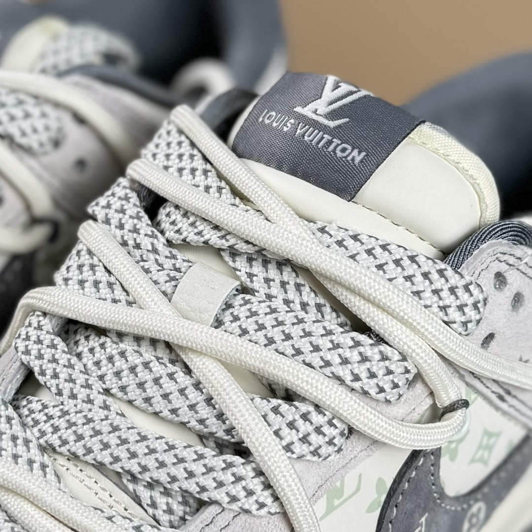 Nike SB Dunk Low LV联名 荔纹勾抽绳 周年高端定制 低帮休闲板鞋 CX5050-Y35