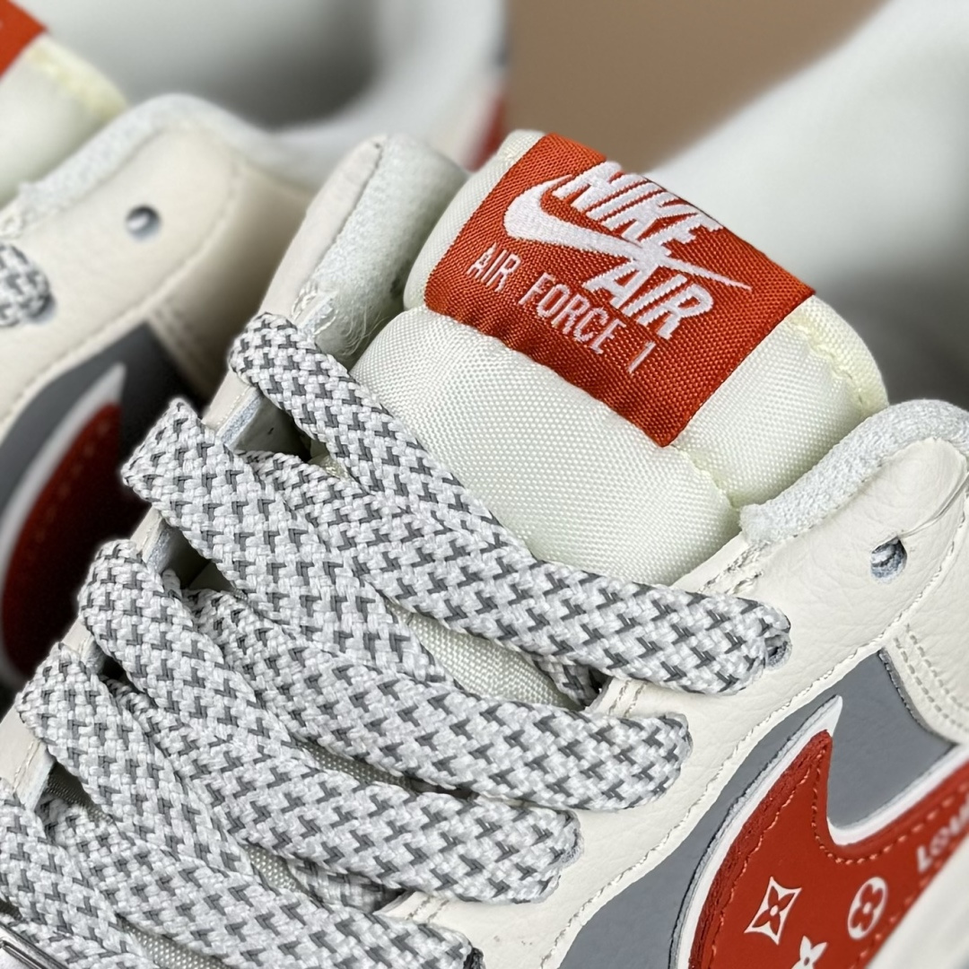 NIke Air Force 1 '07 Low “LV联名-米灰红拼接”空军一号 低帮 运动鞋 休闲鞋 JP8028-070