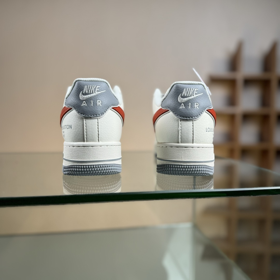 NIke Air Force 1 '07 Low “LV联名-米灰红拼接”空军一号 低帮 运动鞋 休闲鞋 JP8028-070