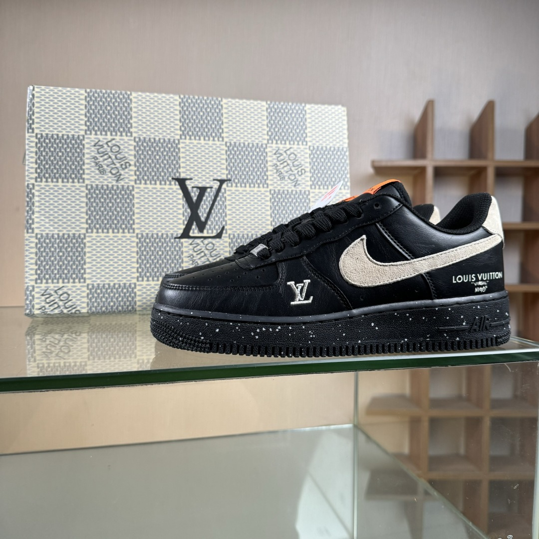 NIke Air Force 1 '07 Low “LV联名--墨黑星点” 空军一号低帮 运动鞋 休闲鞋 NH0601-586
