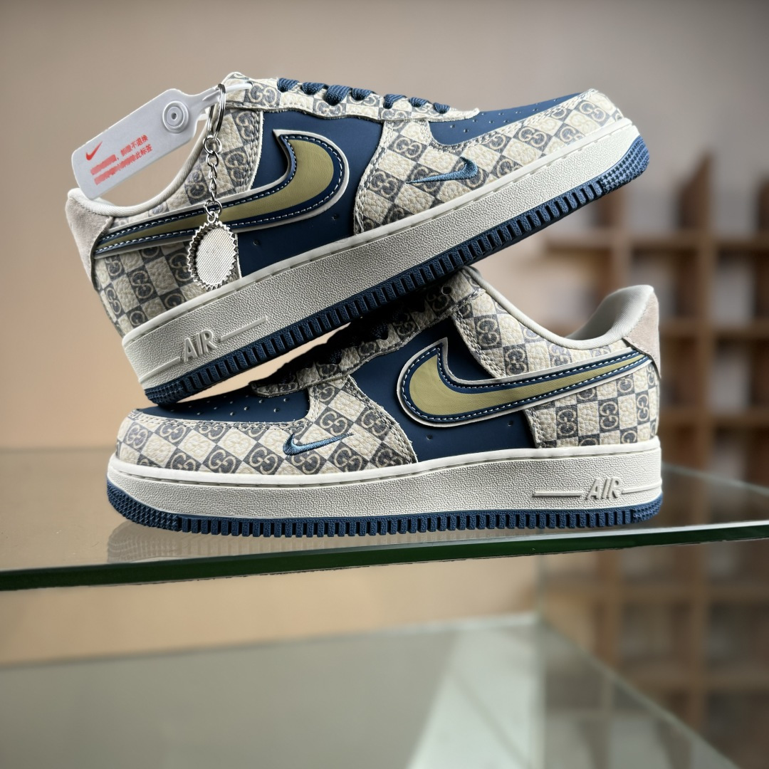 Nike Air Force 1'07 Low 联名 米白蓝 空军一号低帮休闲板鞋 XL1979-127