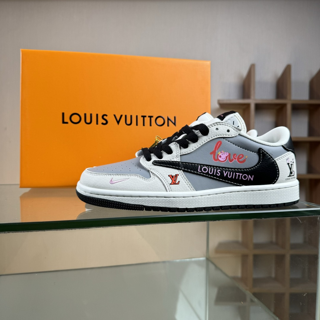 Nike Air Jordan 1 x Travis Scott AJ1倒勾 乔一倒钩 ‘DIY’定制 耐克 低帮文化篮球鞋 DZ2688-005