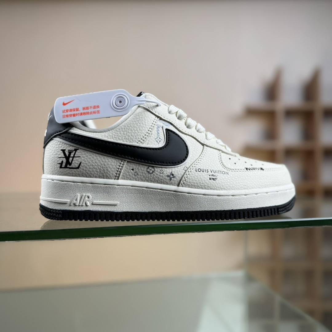 Nike Air Force 1’07 Low 联名 车线米黑勾 空军一号低帮休闲板鞋 LD1999-001 Nike Air Force 1’07 Low 联名 车线米黑勾 空军一号低帮休闲板鞋 LD1999-001