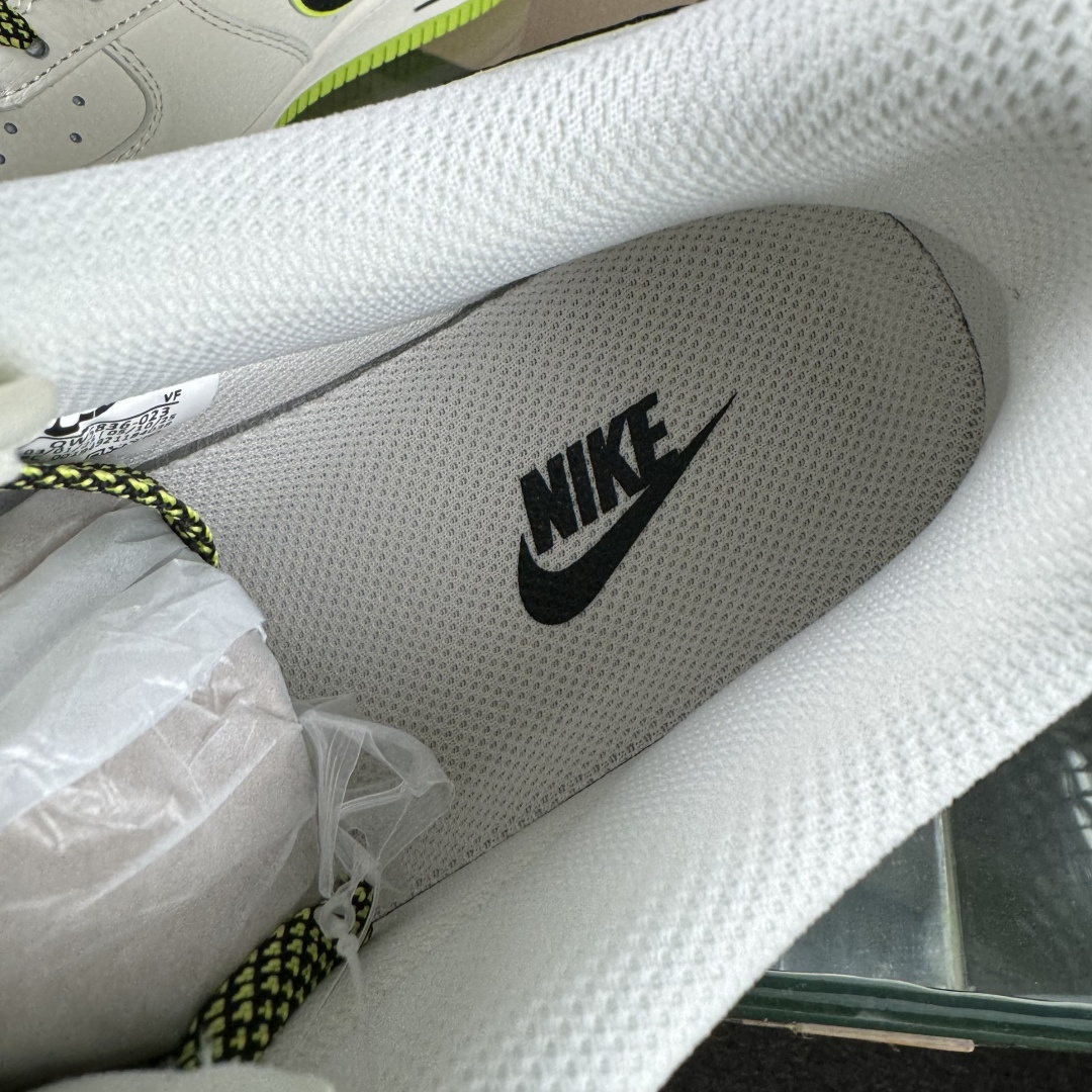 Nike Air Force 1'07 Low 联名 双拼米黑绿 空军一号低帮休闲板鞋 QW5836-023