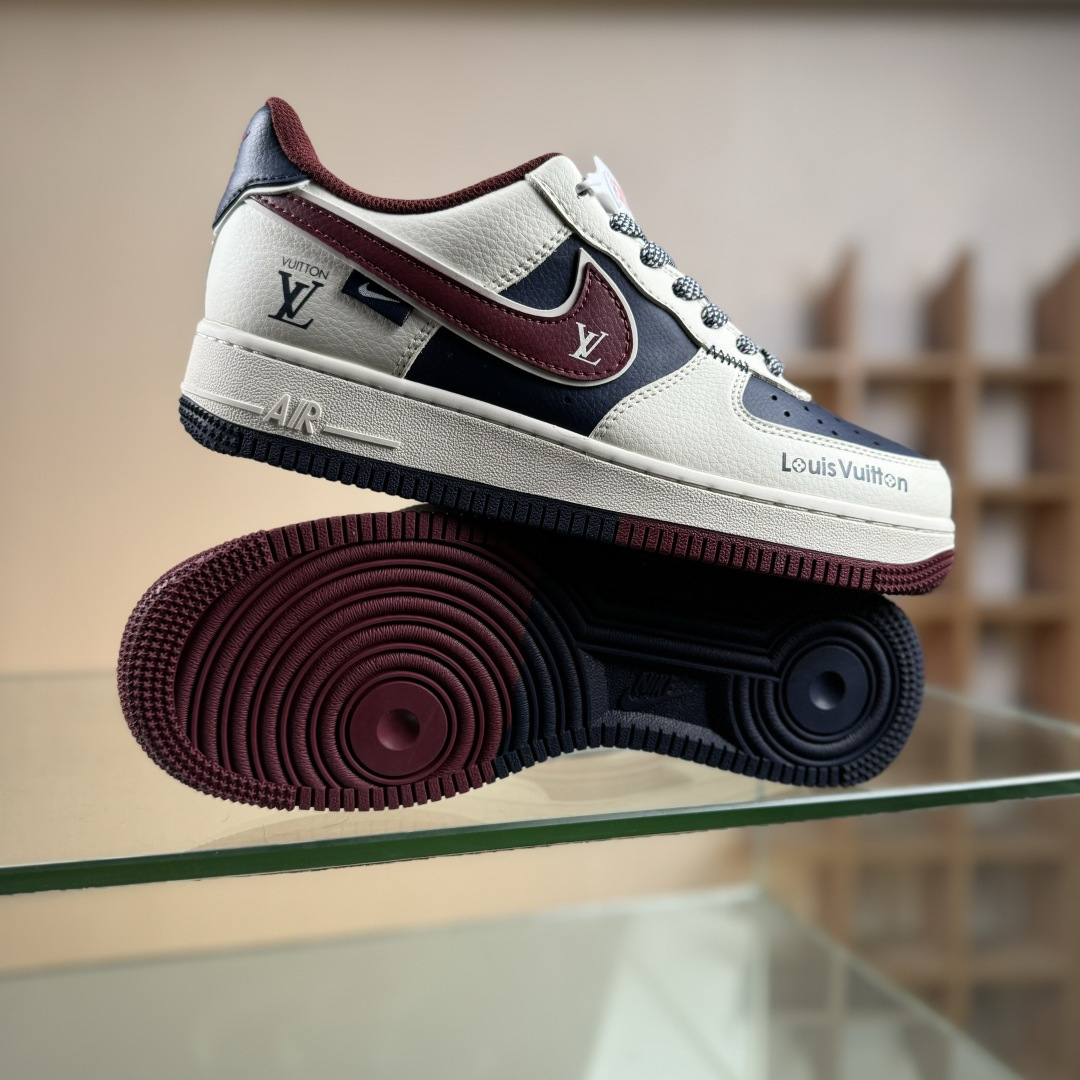 Nike Air Force 1'07 Low 联名 蓝红拼接 空军一号低帮休闲板鞋 JP8028-069