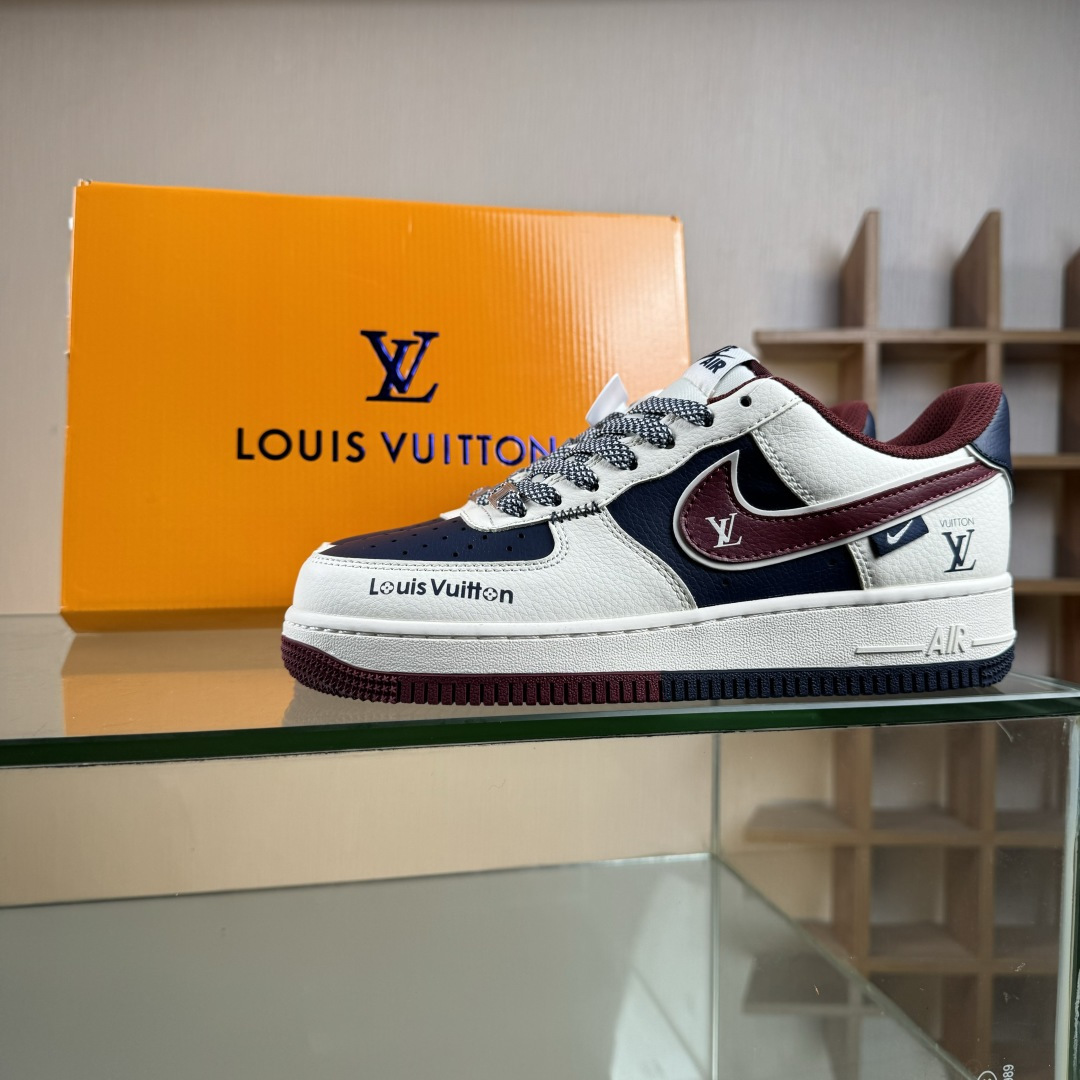 Nike Air Force 1'07 Low 联名 蓝红拼接 空军一号低帮休闲板鞋 JP8028-069