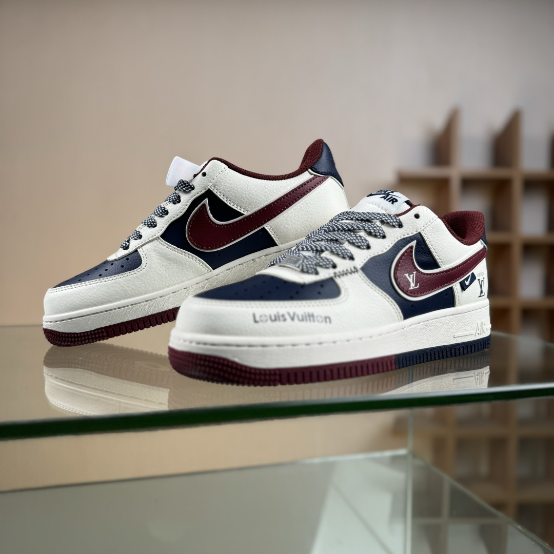 Nike Air Force 1'07 Low 联名 蓝红拼接 空军一号低帮休闲板鞋 JP8028-069