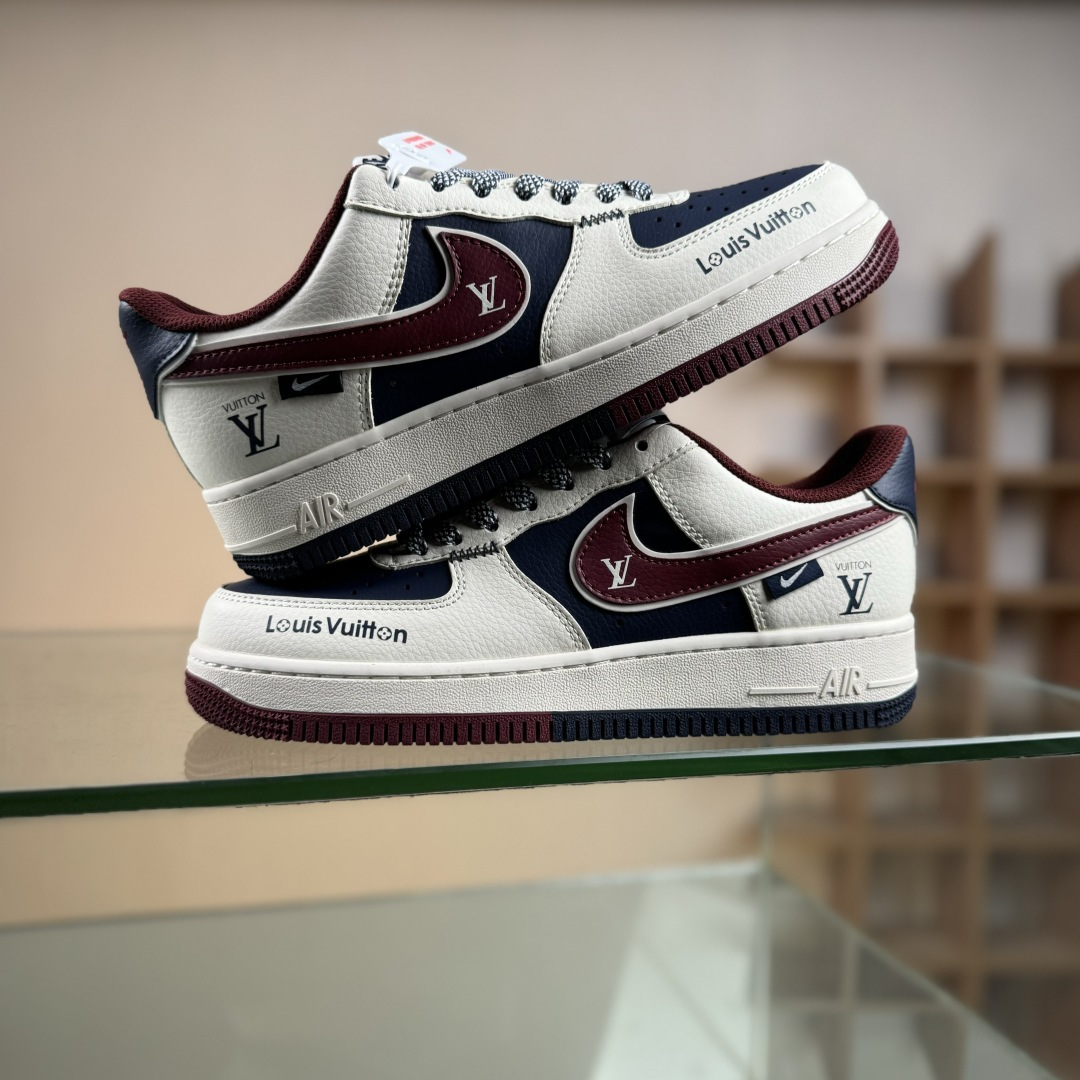 Nike Air Force 1'07 Low 联名 蓝红拼接 空军一号低帮休闲板鞋 JP8028-069