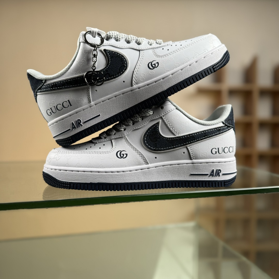 Nike Air Force 1'07 Low 古驰联名 牛仔蓝印花 空军一号低帮休闲板鞋 XX3168-196 Nike Air Force 1'07 Low 古驰联名 牛仔蓝印花 空军一号低帮休闲板鞋 XX3168-196