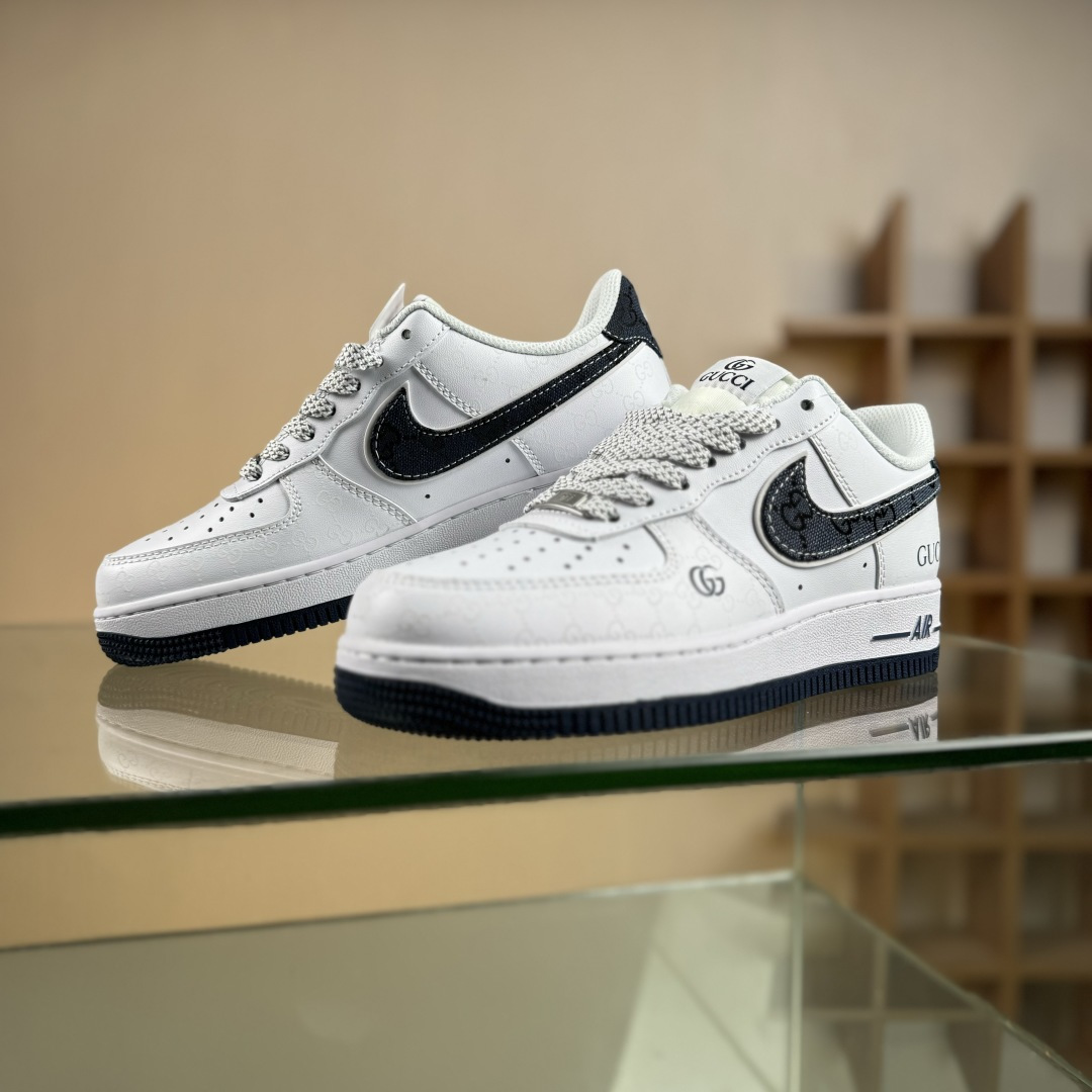 Nike Air Force 1'07 Low 古驰联名 牛仔蓝印花 空军一号低帮休闲板鞋 XX3168-196 Nike Air Force 1'07 Low 古驰联名 牛仔蓝印花 空军一号低帮休闲板鞋 XX3168-196
