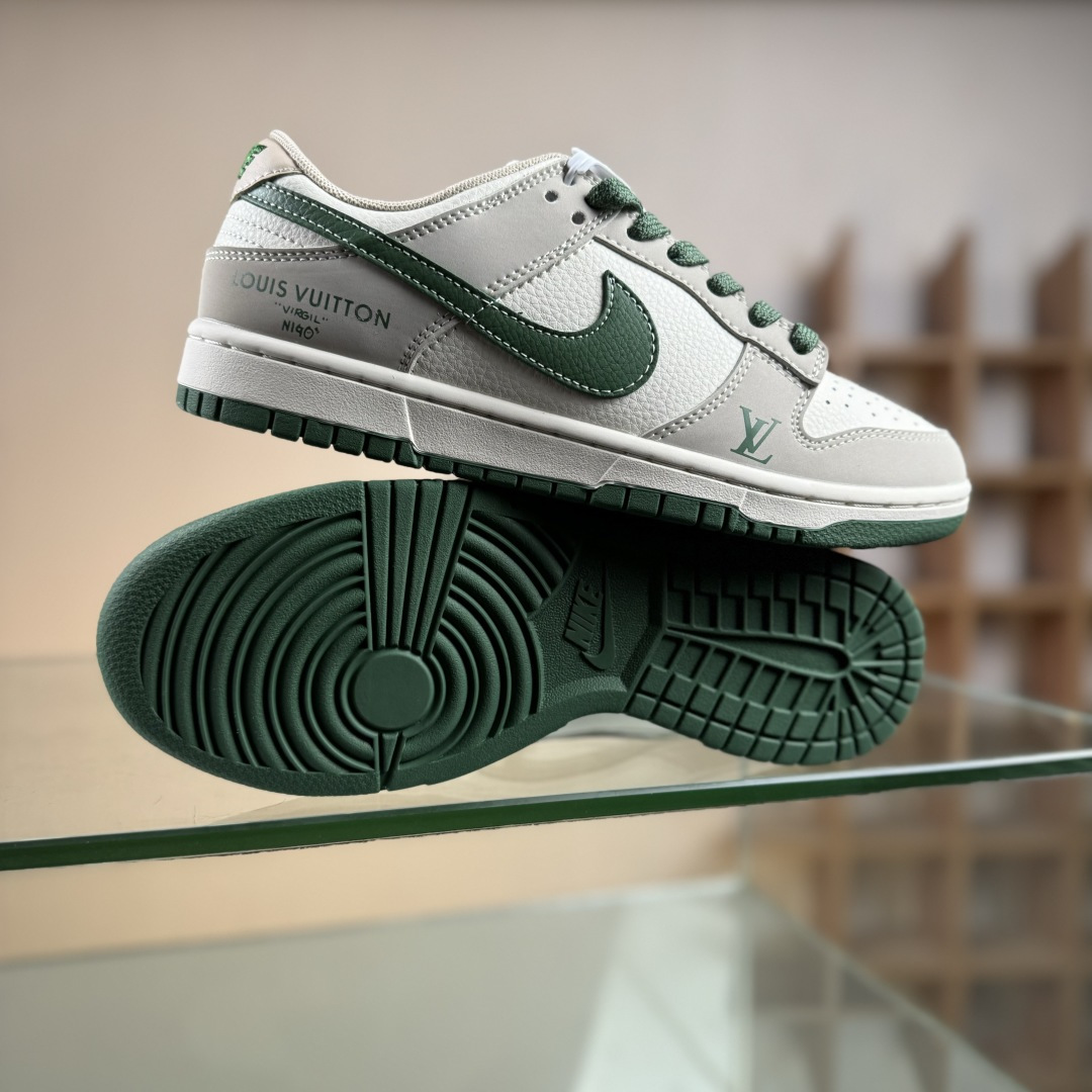 Nike SB Dunk Low“ LV联名—米灰军绿” 周年高端定制 低帮休闲板鞋 JP1628-001 Nike SB Dunk Low“ LV联名—米灰军绿” 周年高端定制 低帮休闲板鞋 JP1628-001