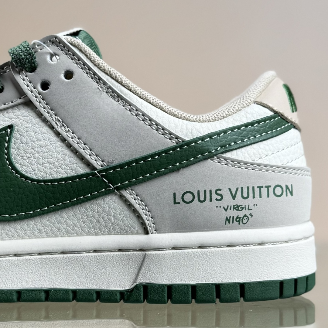 Nike SB Dunk Low“ LV联名—米灰军绿” 周年高端定制 低帮休闲板鞋 JP1628-001 Nike SB Dunk Low“ LV联名—米灰军绿” 周年高端定制 低帮休闲板鞋 JP1628-001