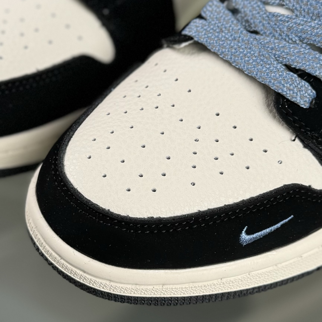 Air Jordan 1 Low AJ1 乔1 “巴黎世家联名---水洗牛仔蓝”高端定制 低帮复古篮球鞋 LD8888-010