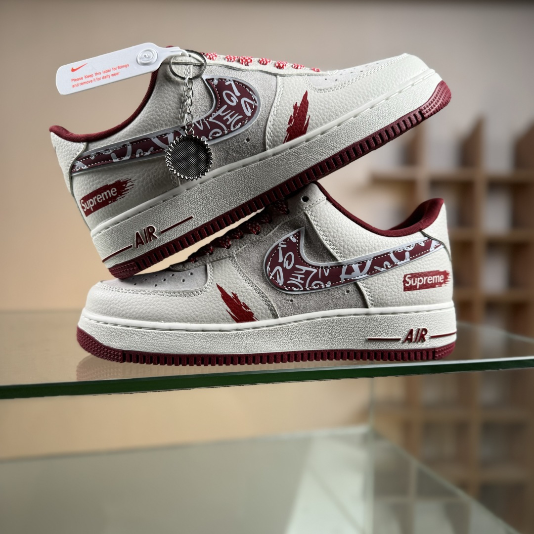 Nike Air Force 1'07 Low 联名 印花红勾 空军低帮休闲板鞋 SY1388-019 Nike Air Force 1'07 Low 联名 印花红勾 空军低帮休闲板鞋 SY1388-019