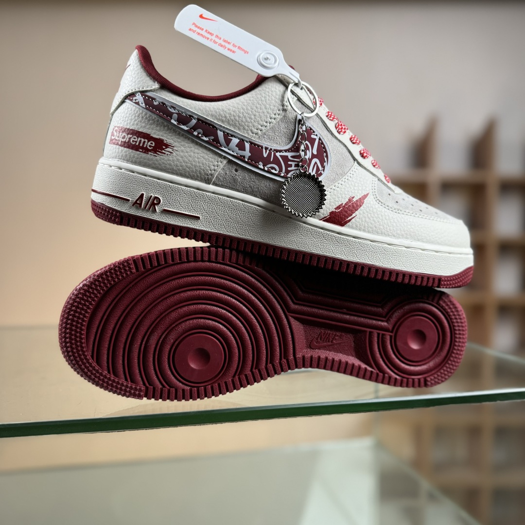 Nike Air Force 1'07 Low 联名 印花红勾 空军低帮休闲板鞋 SY1388-019 Nike Air Force 1'07 Low 联名 印花红勾 空军低帮休闲板鞋 SY1388-019