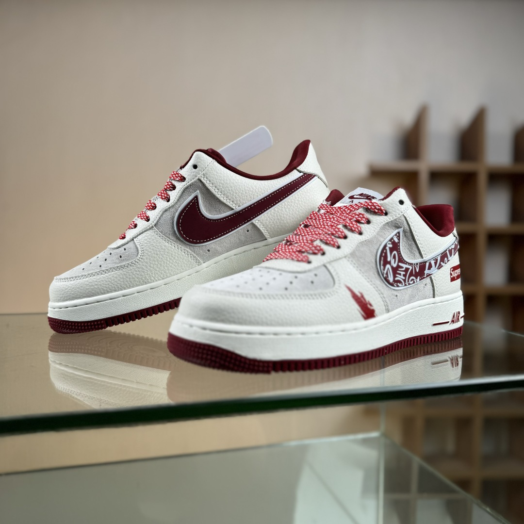 Nike Air Force 1'07 Low 联名 印花红勾 空军低帮休闲板鞋 SY1388-019 Nike Air Force 1'07 Low 联名 印花红勾 空军低帮休闲板鞋 SY1388-019