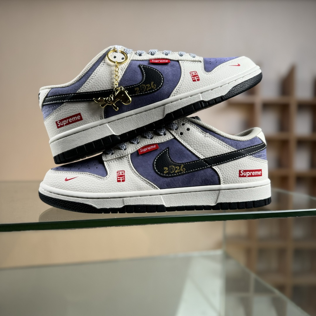 Nike SB Dunk Low“ Supreme联名—马年限定” 周年高端定制 低帮休闲板鞋 DN3168-015