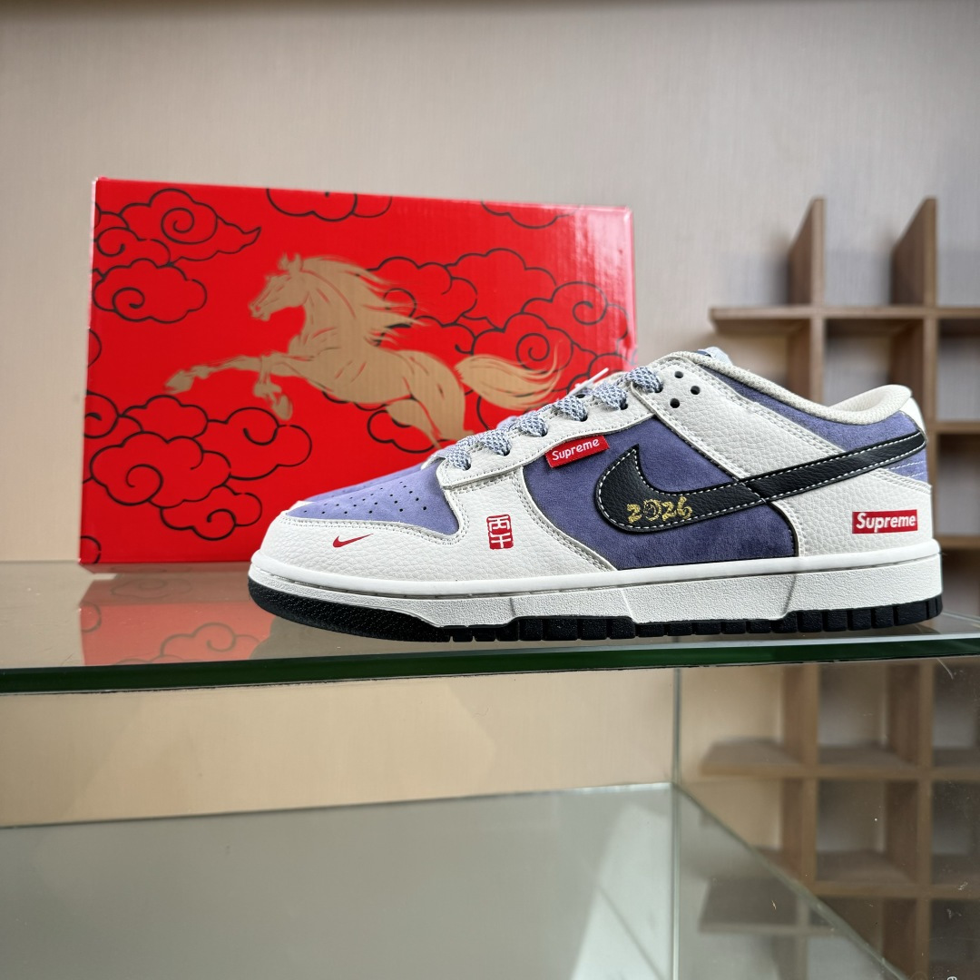 Nike SB Dunk Low“ Supreme联名—马年限定” 周年高端定制 低帮休闲板鞋 DN3168-015
