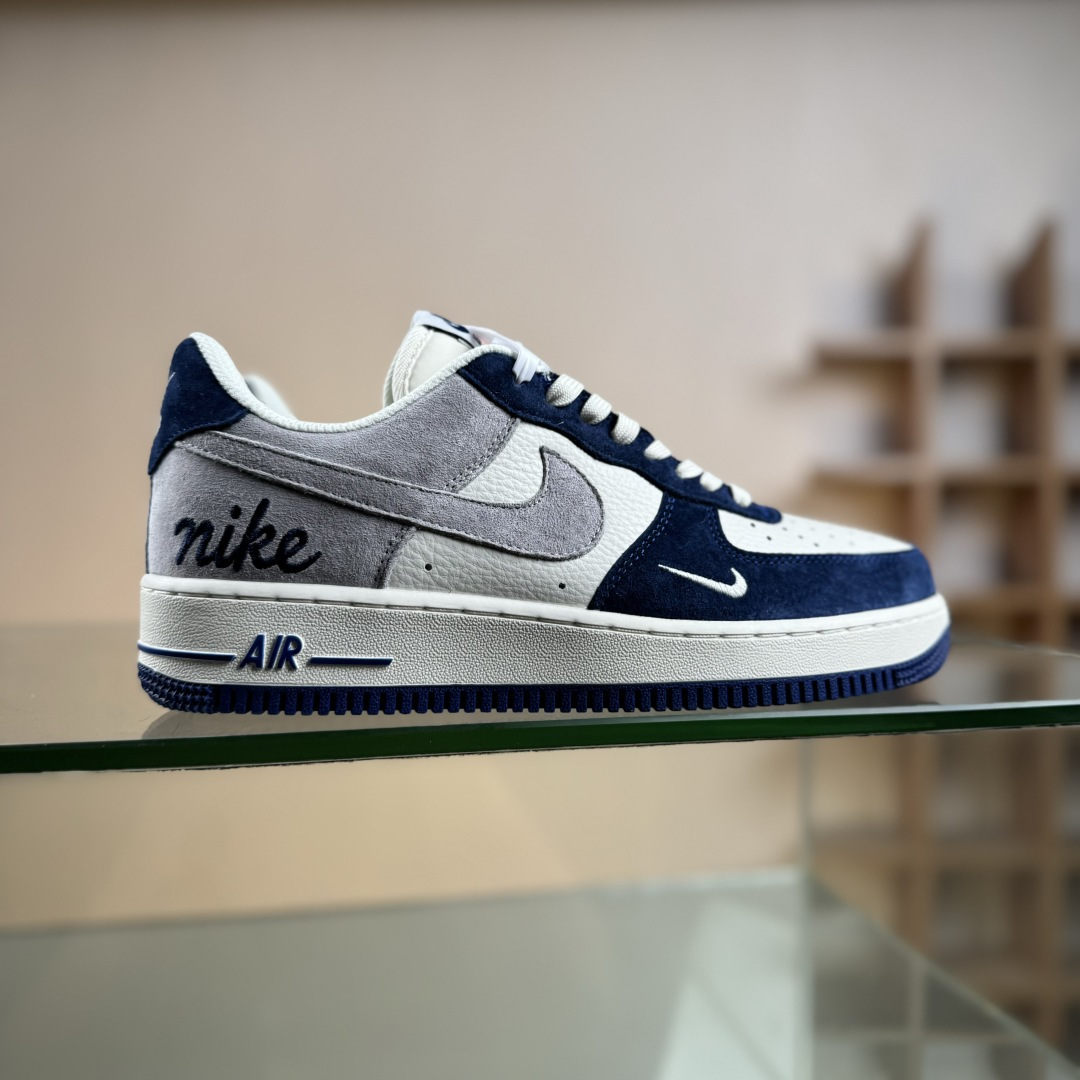Nike Air Force 1’07 Low 白灰蓝拼接 空军一号低帮休闲板鞋 HM3703-161