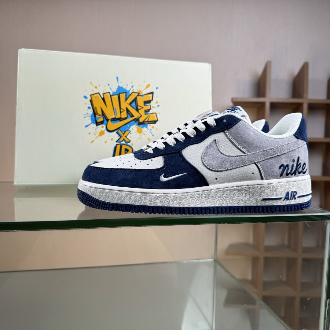 Nike Air Force 1'07 Low 白灰蓝拼接 空军一号低帮休闲板鞋 HM3703-161