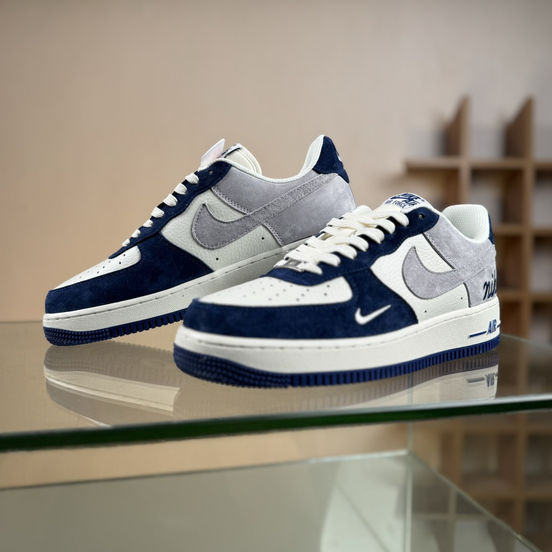 Nike Air Force 1'07 Low 白灰蓝拼接 空军一号低帮休闲板鞋 HM3703-161