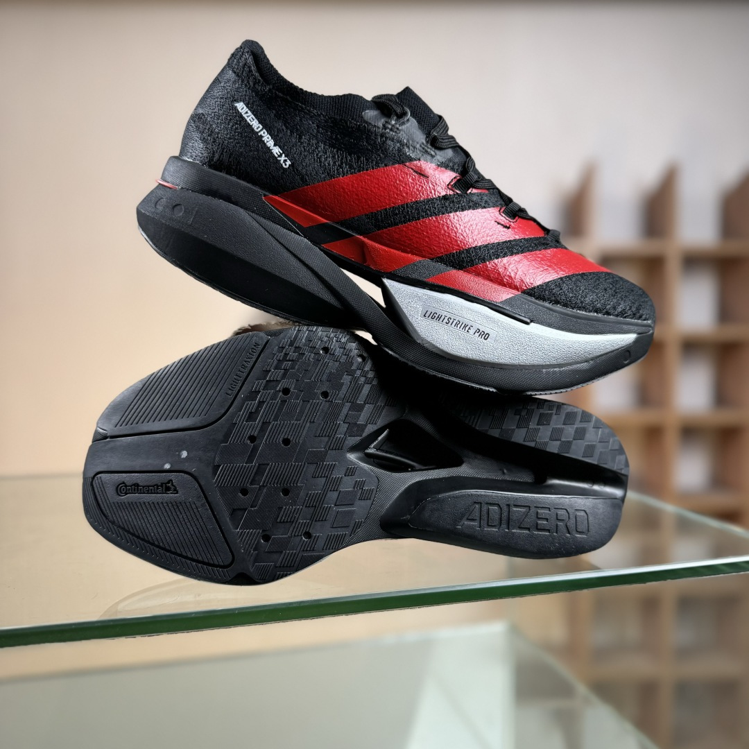 Adizero Prime X 3.0 Strung 舒适防滑耐磨 低帮 长跑短跑跑步鞋 男女同款 KJ6946