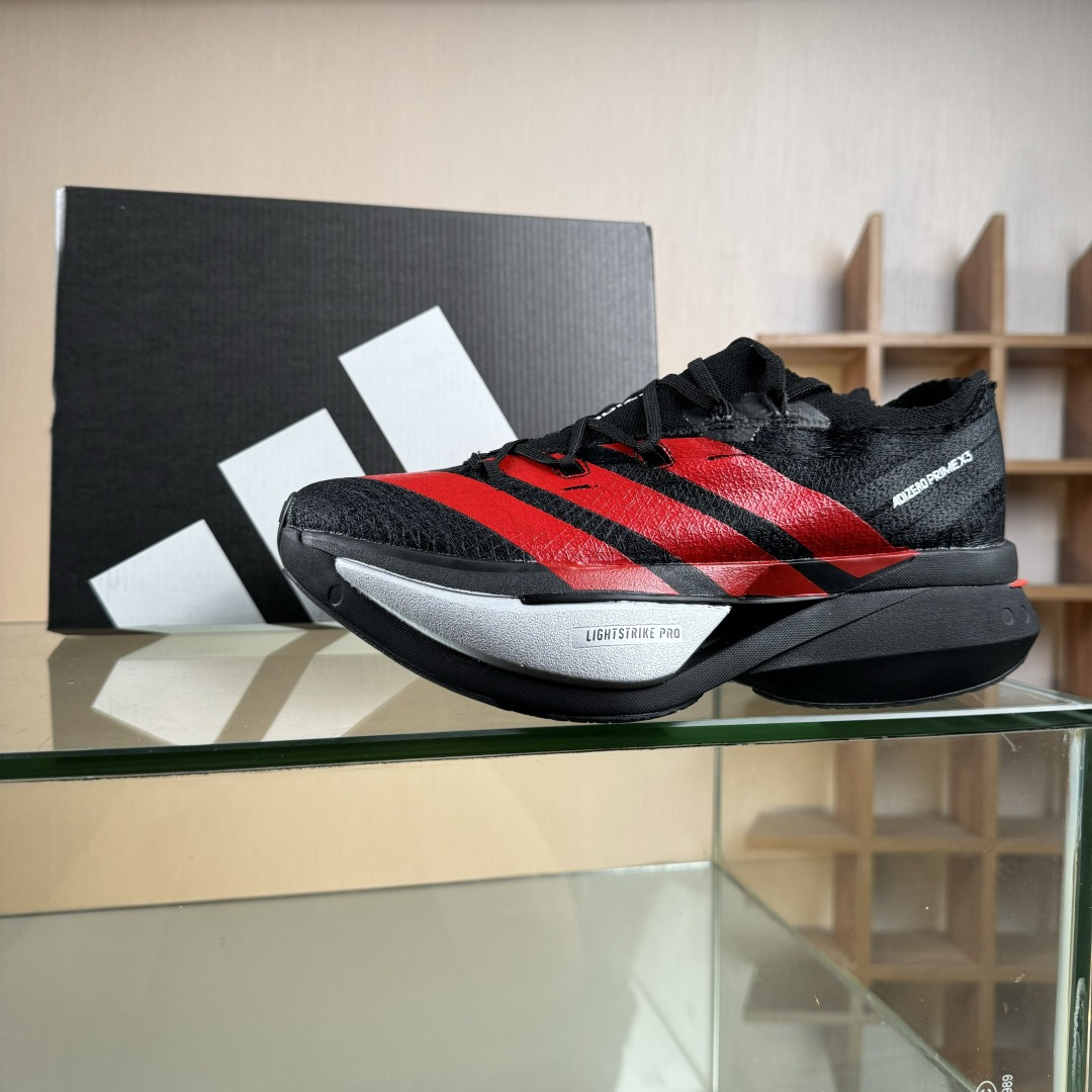 Adizero Prime X 3.0 Strung 舒适防滑耐磨 低帮 长跑短跑跑步鞋 男女同款 KJ6946