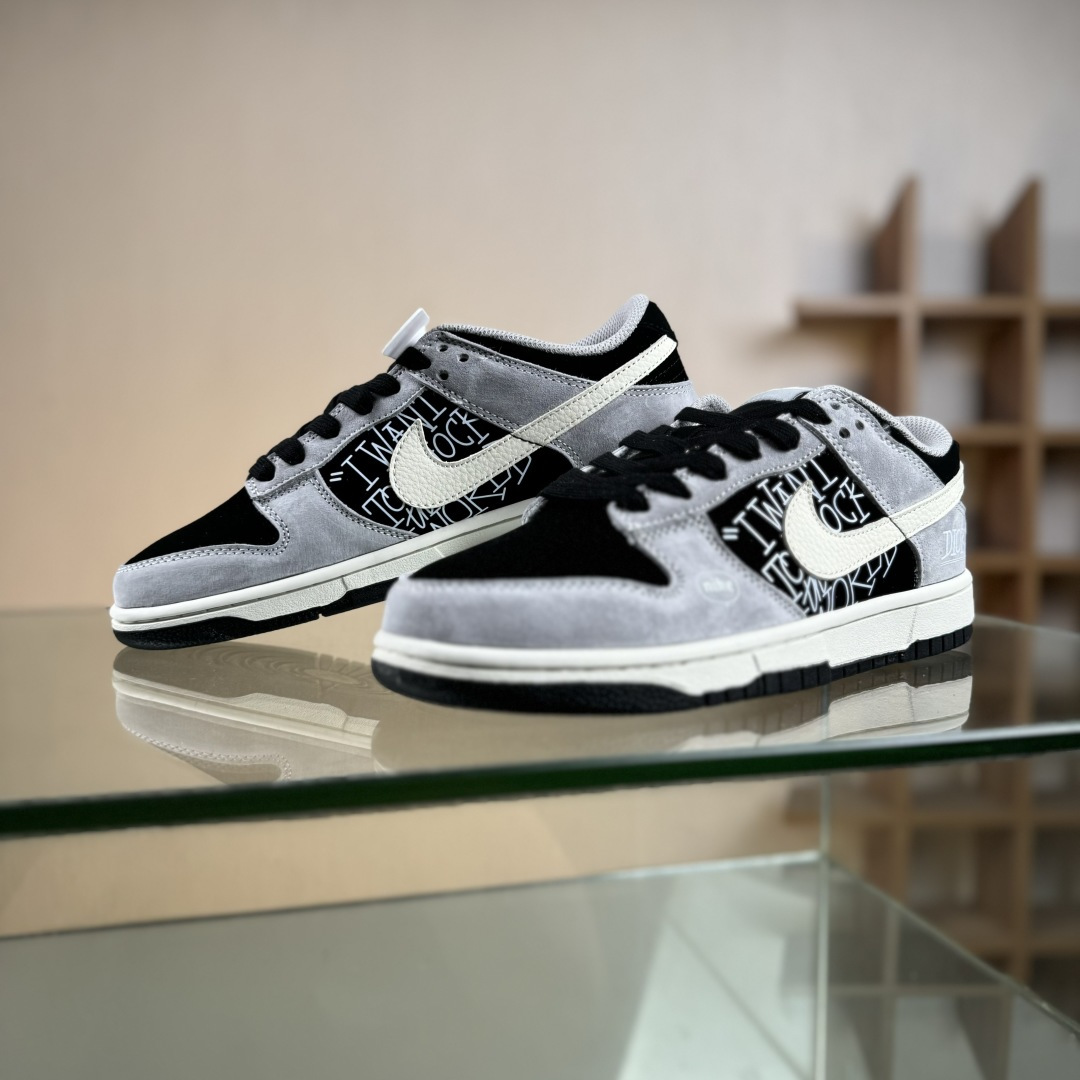 Nike SB Dunk Low“ 迪奥联名—米灰黑猪八革” 周年高端定制 低帮休闲板鞋 DN3168-021