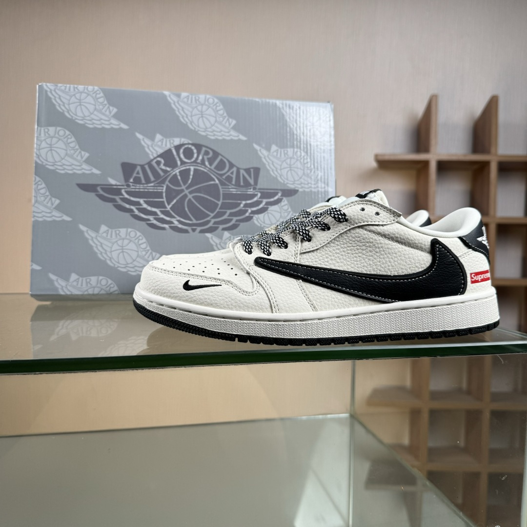 Nike Jordan Air Jordan倒勾 “ Supreme联名——经典黑” 高端定制 低帮 复古 减震 防滑 耐磨 篮球鞋 LD2028-064 Nike Jordan Air Jordan倒勾 “ Supreme联名——经典黑” 高端定制 低帮 复古 减震 防滑 耐磨 篮球鞋 LD2028-064