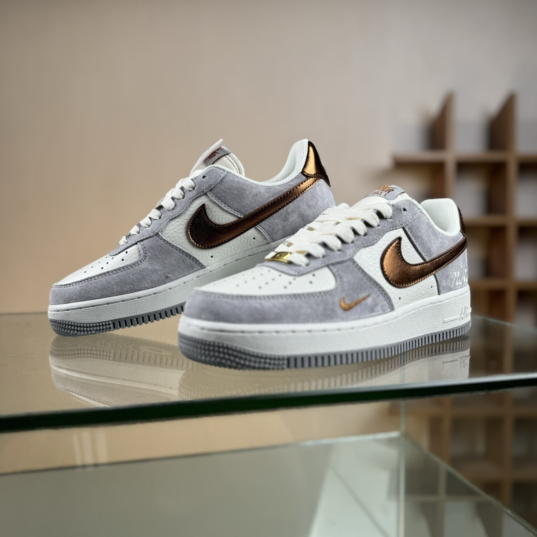 NIke Air Force 1 '07 Low 奶白灰金 空军一号低帮 运动鞋 休闲鞋 DV5477-007 NIke Air Force 1 '07 Low 奶白灰金 空军一号低帮 运动鞋 休闲鞋 DV5477-007