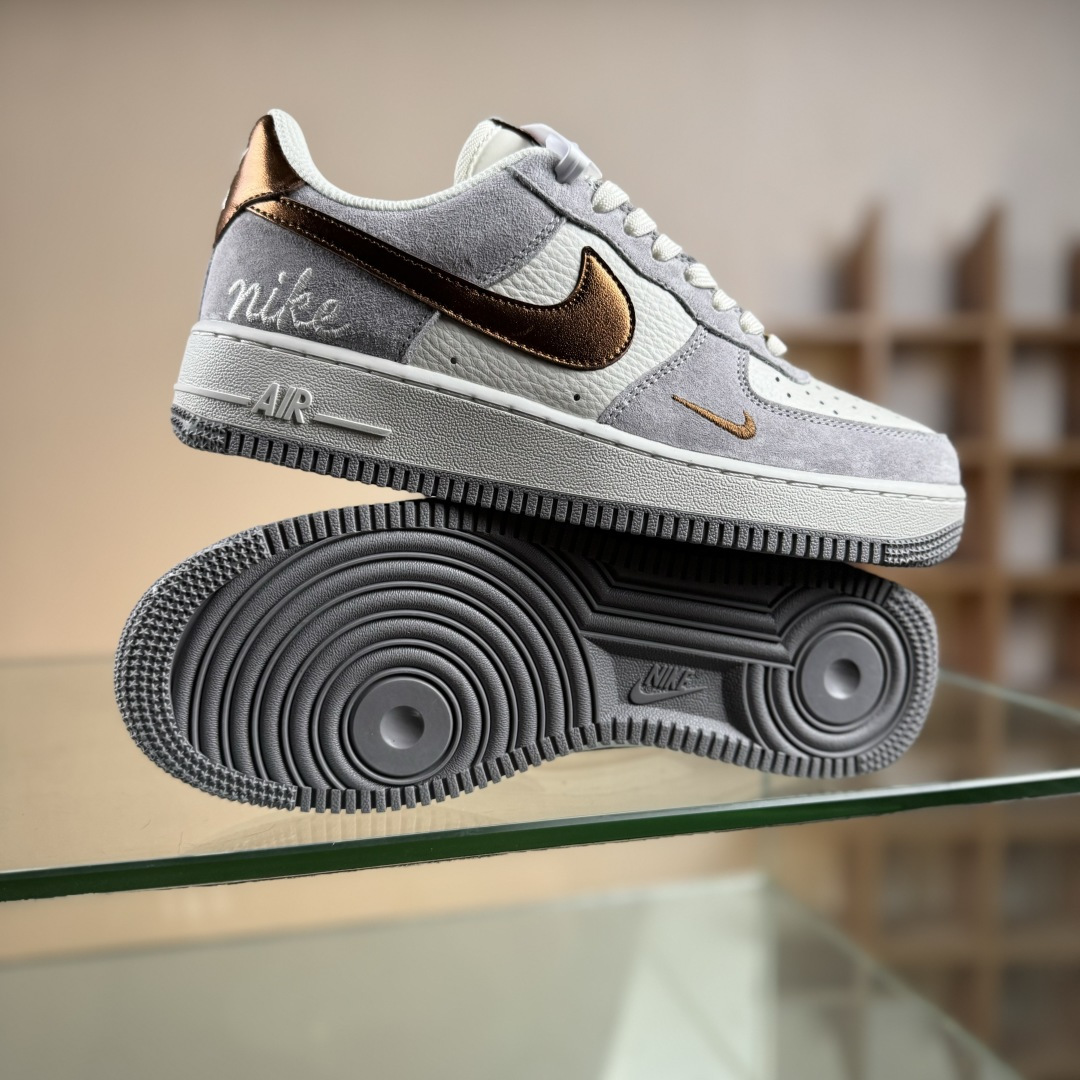 NIke Air Force 1 '07 Low 奶白灰金 空军一号低帮 运动鞋 休闲鞋 DV5477-007 NIke Air Force 1 '07 Low 奶白灰金 空军一号低帮 运动鞋 休闲鞋 DV5477-007