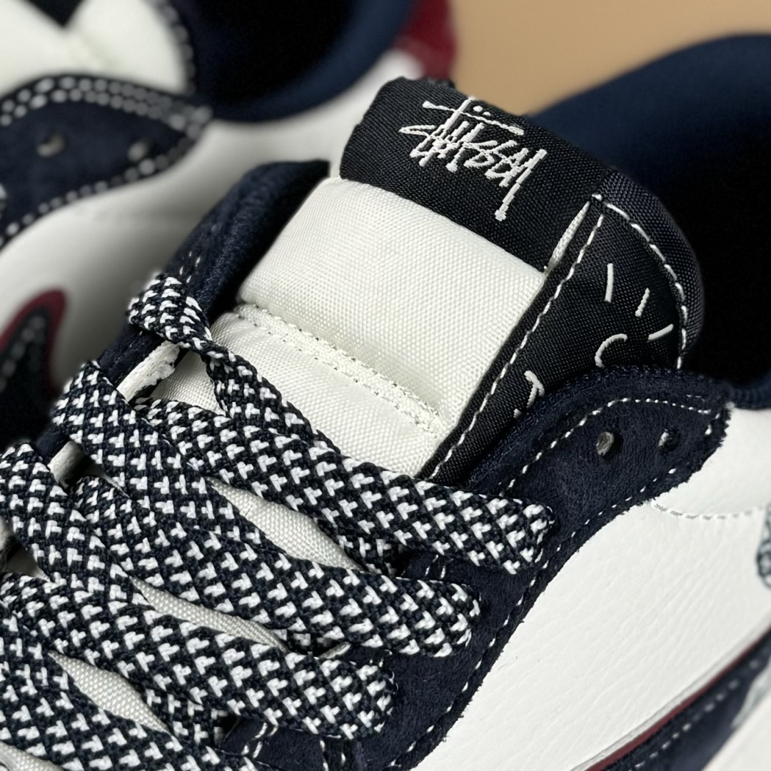 XC版Air Jordan 1 Low AJ1 乔1 斯图西联名 高端定制 倒钩低帮复古篮球鞋 DZ5899-039