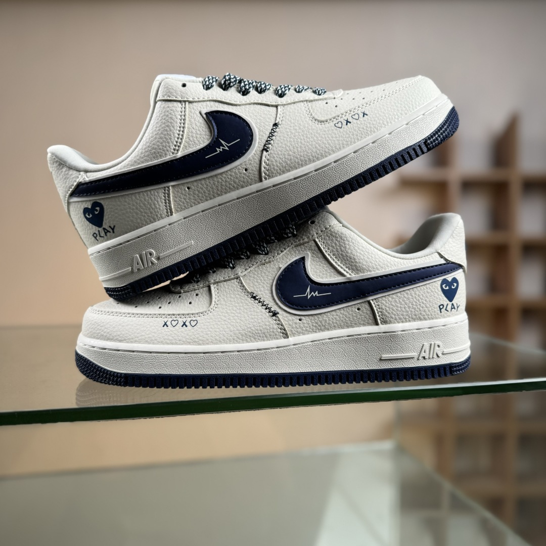 Nike Air Force 1 '07 Low “川久保玲联名——爱心湖水蓝”空军一号 高端定制 低帮 运动鞋 休闲鞋 LD1999-004