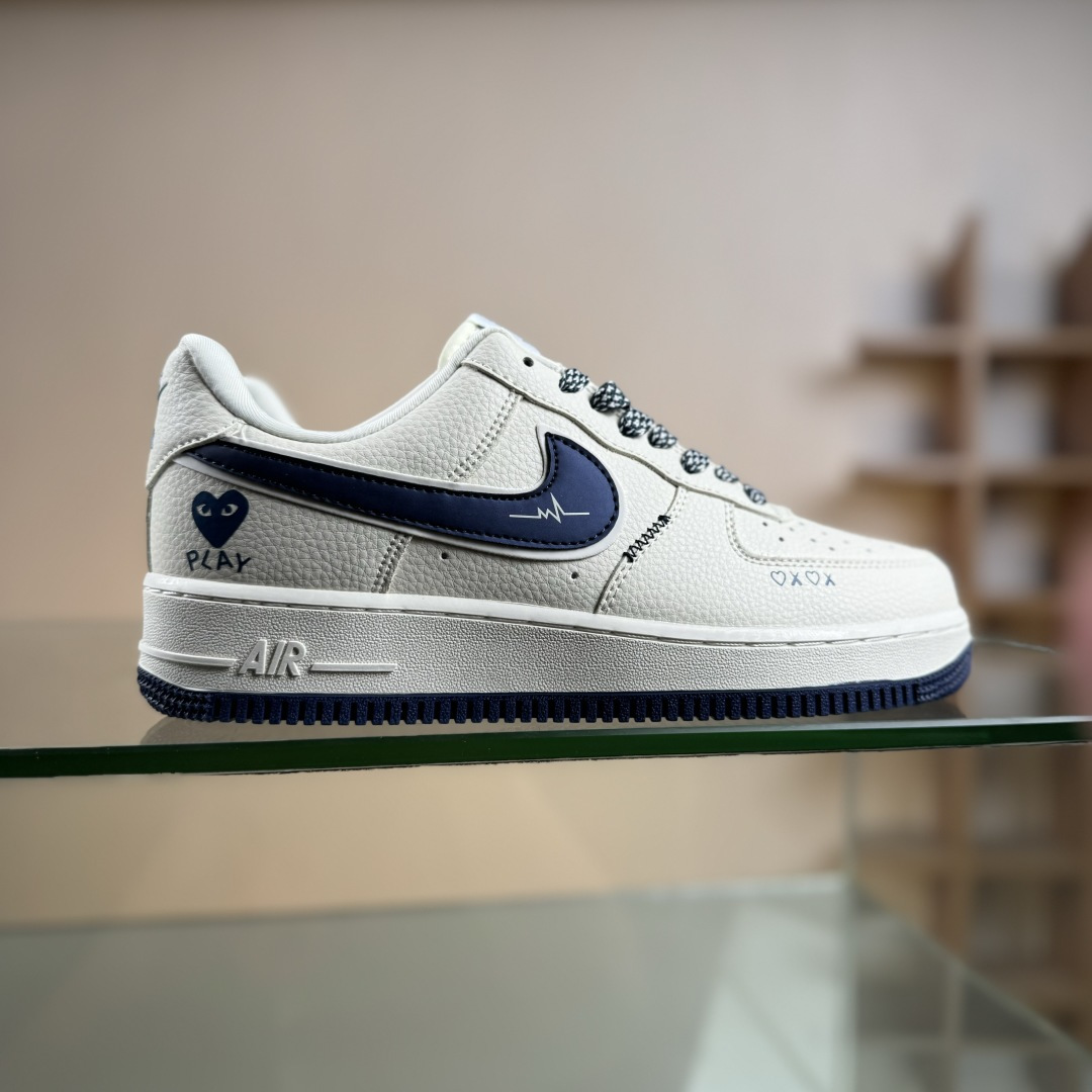 Nike Air Force 1 ’07 Low “川久保玲联名——爱心湖水蓝”空军一号 高端定制 低帮 运动鞋 休闲鞋 LD1999-004