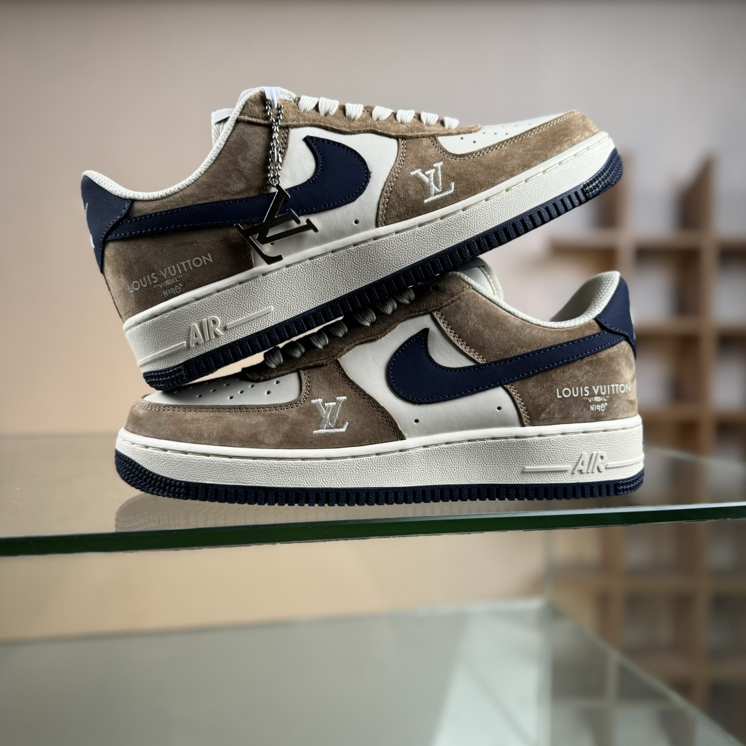 NIke Air Force 1 '07 Low “LV联名--米棕藏蓝” 空军一号低帮 运动鞋 休闲鞋 NH0601-589 NIke Air Force 1 '07 Low “LV联名--米棕藏蓝” 空军一号低帮 运动鞋 休闲鞋 NH0601-589