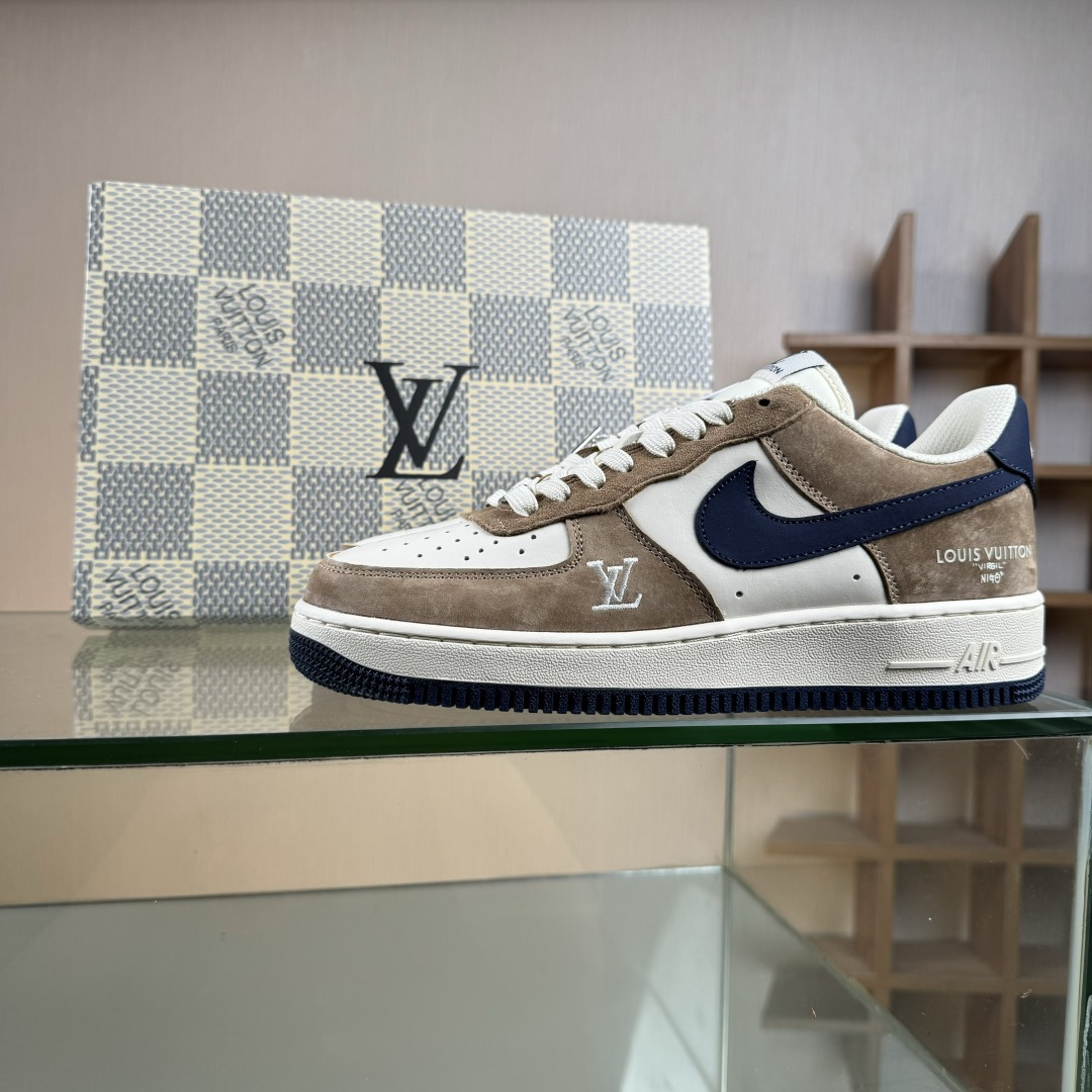 NIke Air Force 1 '07 Low “LV联名--米棕藏蓝” 空军一号低帮 运动鞋 休闲鞋 NH0601-589 NIke Air Force 1 '07 Low “LV联名--米棕藏蓝” 空军一号低帮 运动鞋 休闲鞋 NH0601-589