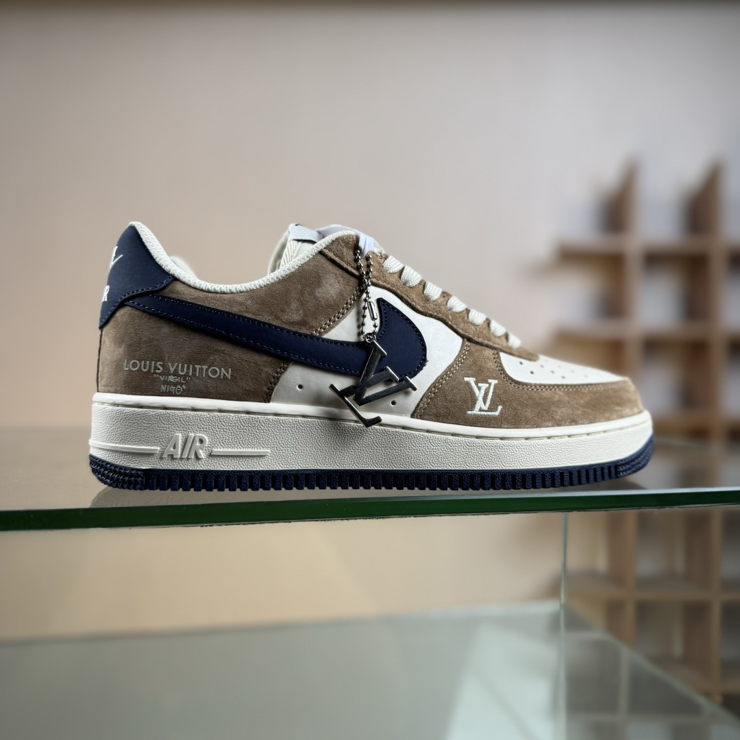 NIke Air Force 1 ’07 Low “LV联名–米棕藏蓝” 空军一号低帮 运动鞋 休闲鞋 NH0601-589 NIke Air Force 1 ’07 Low “LV联名–米棕藏蓝” 空军一号低帮 运动鞋 休闲鞋 NH0601-589