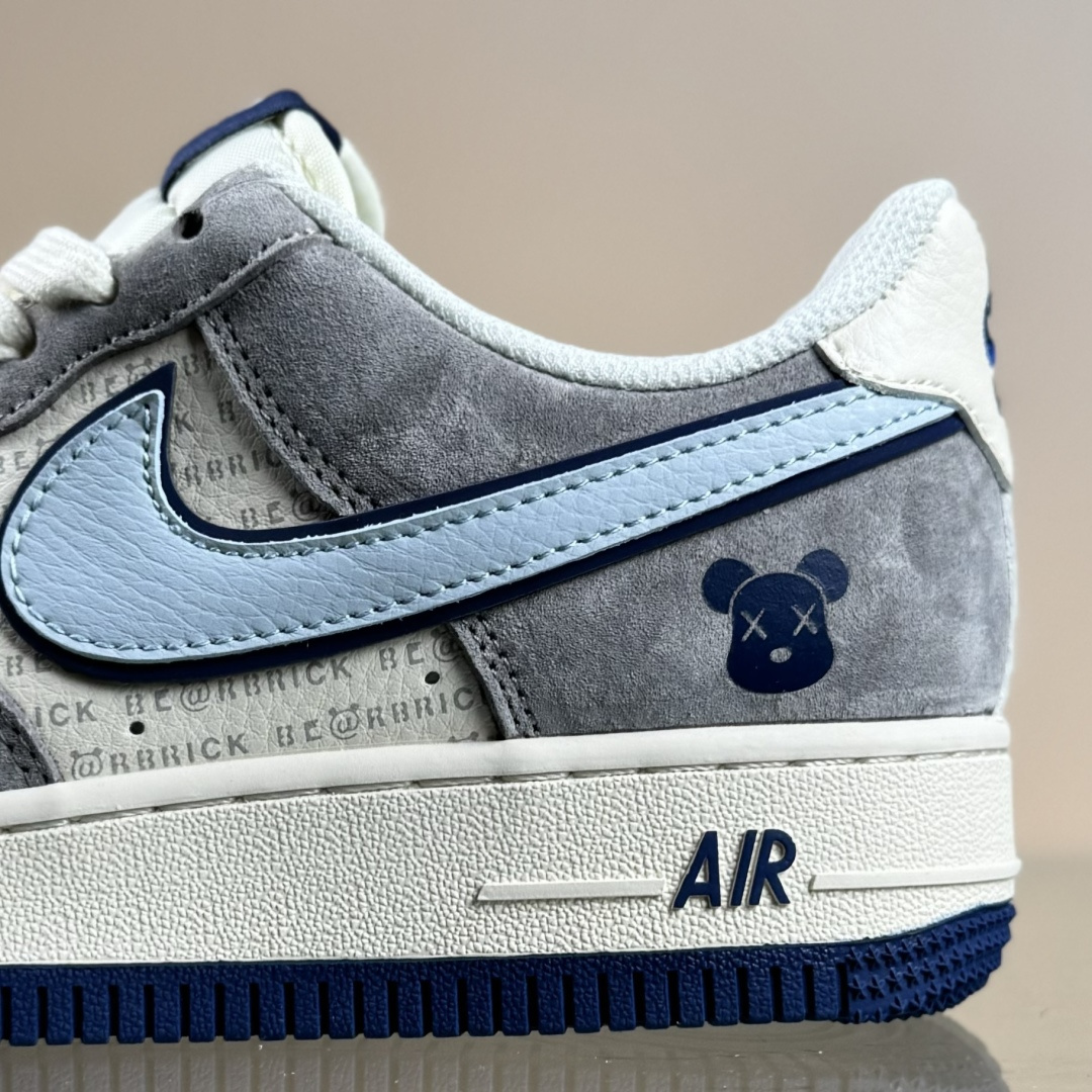 Nike Air Force 1 '07 Low “暴力熊联名------ 白蓝灰麂皮” 高端定制 低帮休闲板鞋 XD9314-610