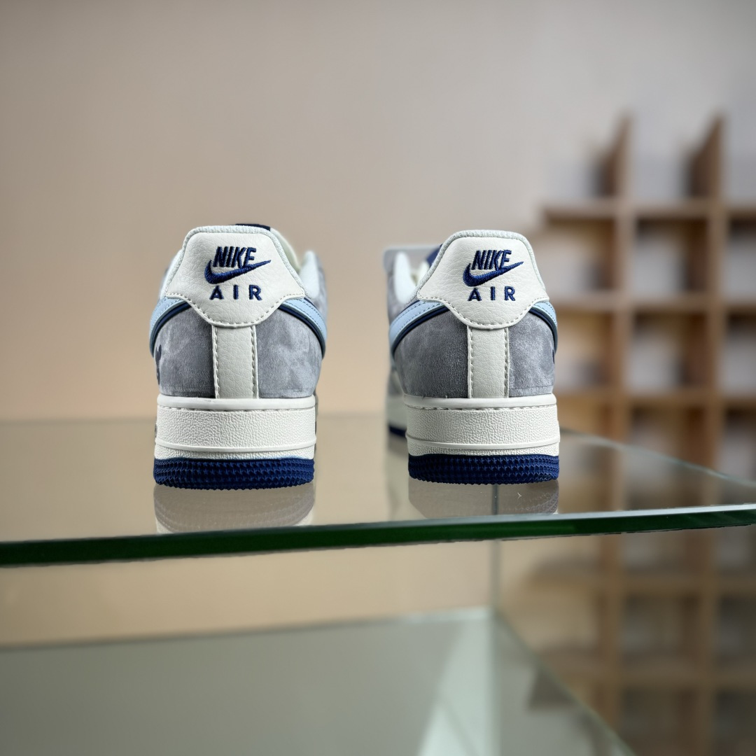 Nike Air Force 1 '07 Low “暴力熊联名------ 白蓝灰麂皮” 高端定制 低帮休闲板鞋 XD9314-610